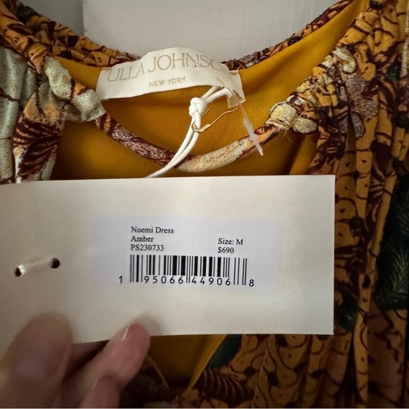 Ulla Johnson Yellow Noemi Halterneck Midi Dress - Picture 15 of 16